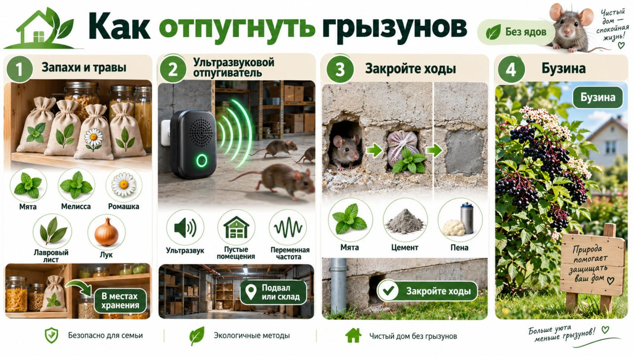 Практические советы по отпугиванию грызунов